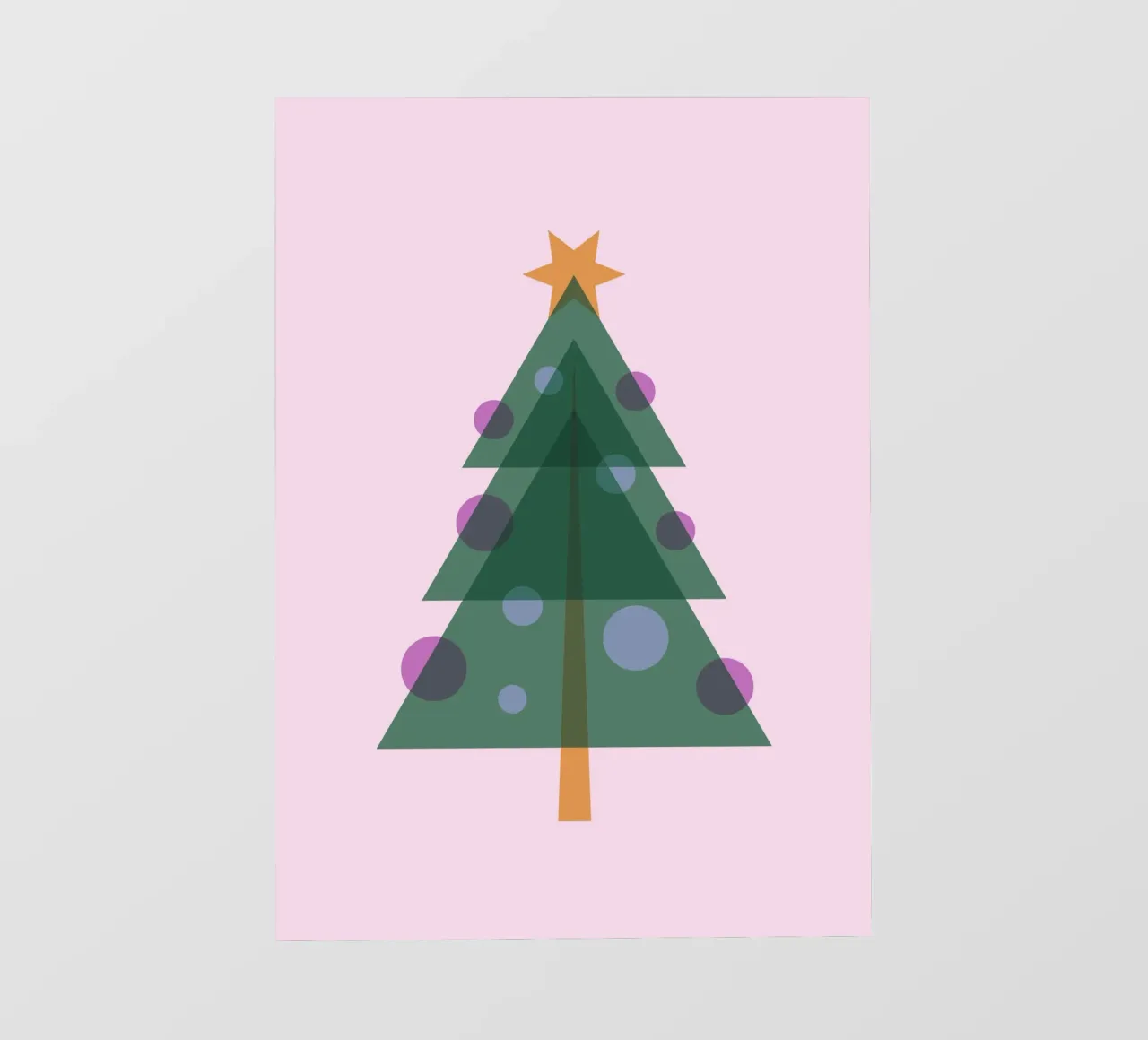 Albero di Natale design piatto telo in pvc da Schuhmann Design