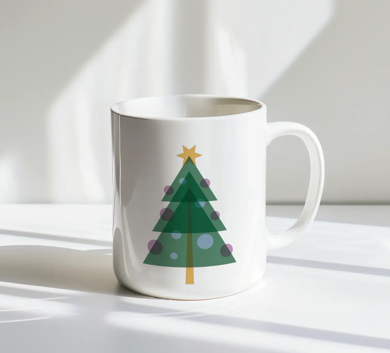 Albero di Natale design piatto tazza in ceramica da Schuhmann Design