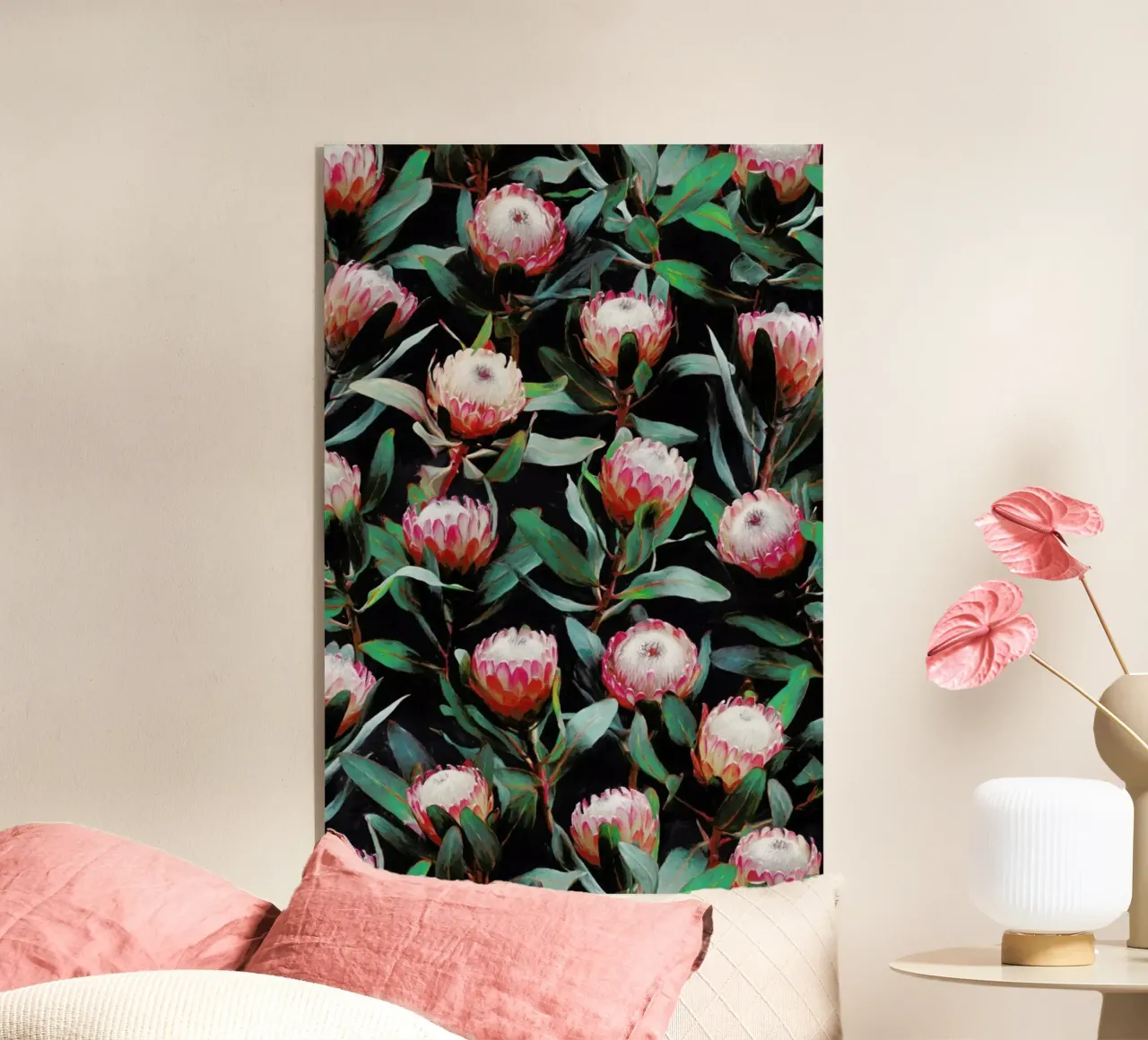 Evening Proteas in Color plexiglass da Micklyn Le Feuvre