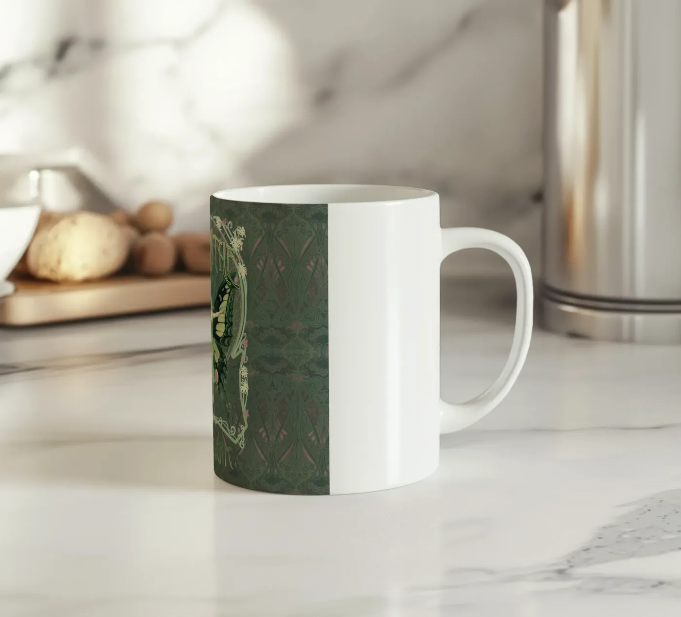 Absinthe ceramic mug by Eva Nev