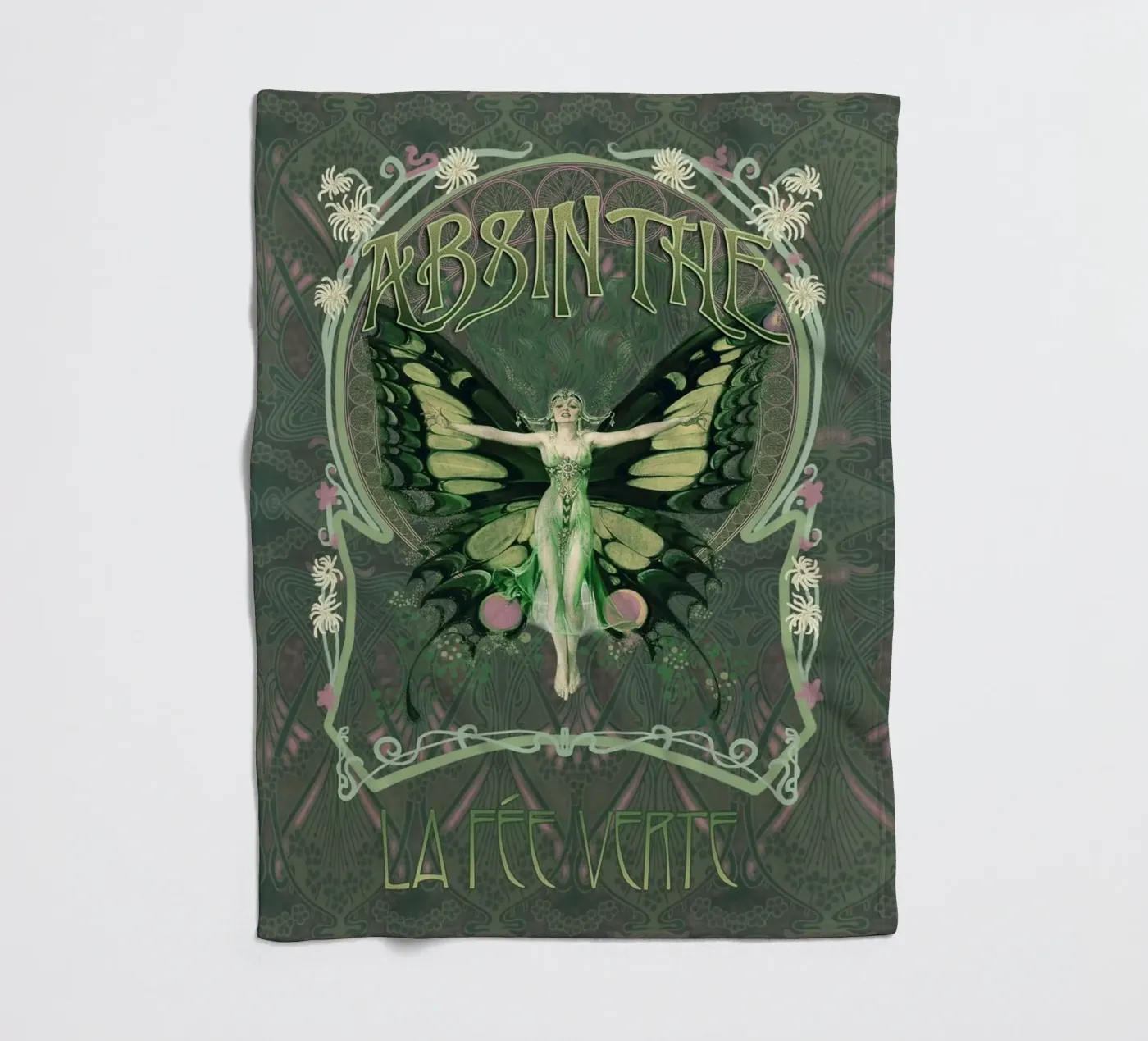 Absinthe Fleecedecke von Eva Nev