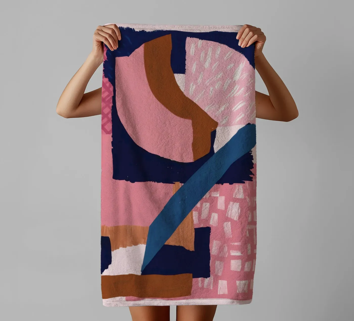 Composizione della forma in grassetto asciugamano da bagno da Solace Light