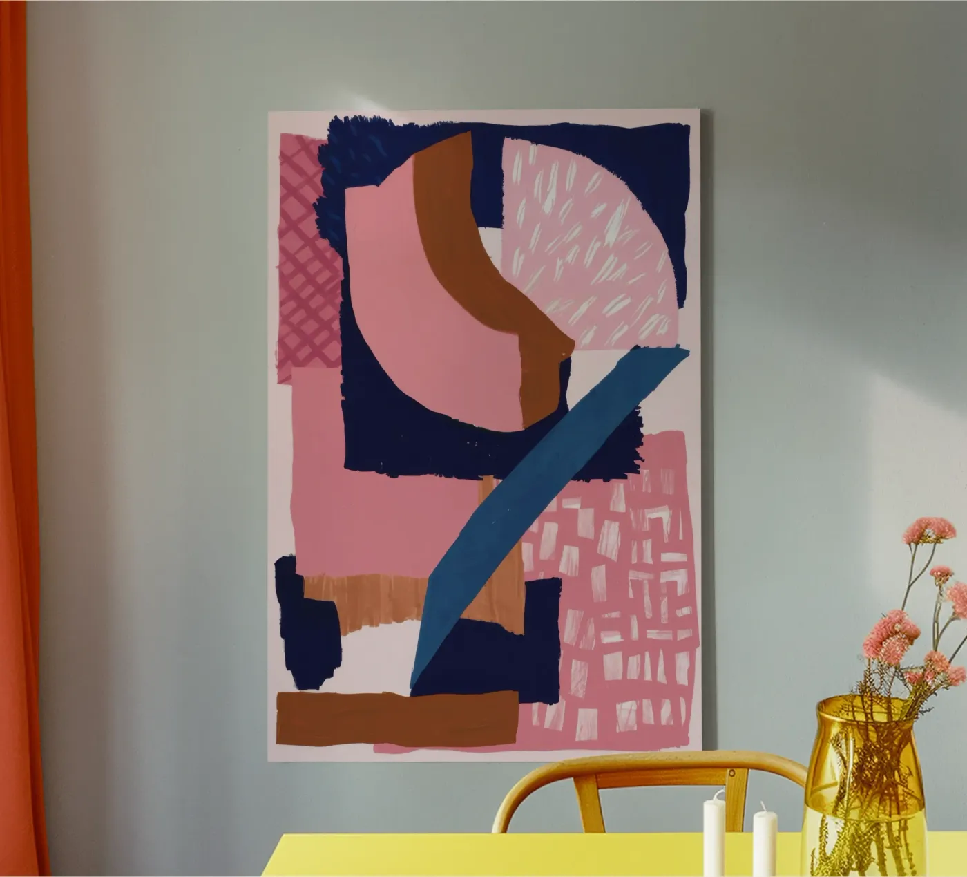 Bold Shape Composition toile de Solace Light