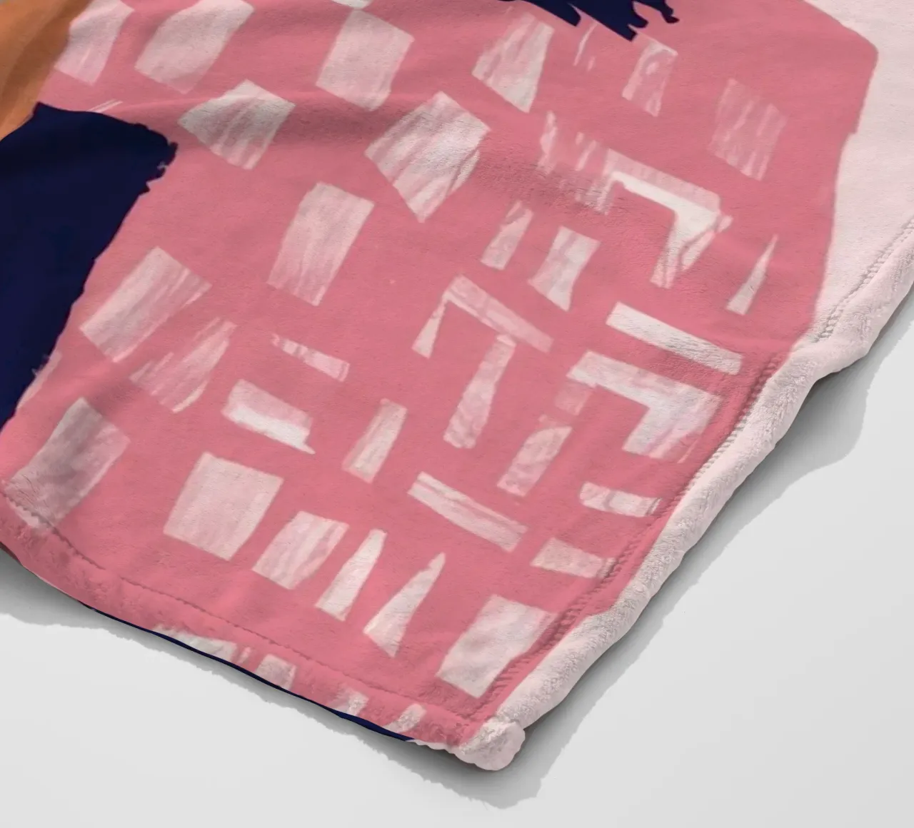 Bold Shape Composition fleece blanket by Solace Light