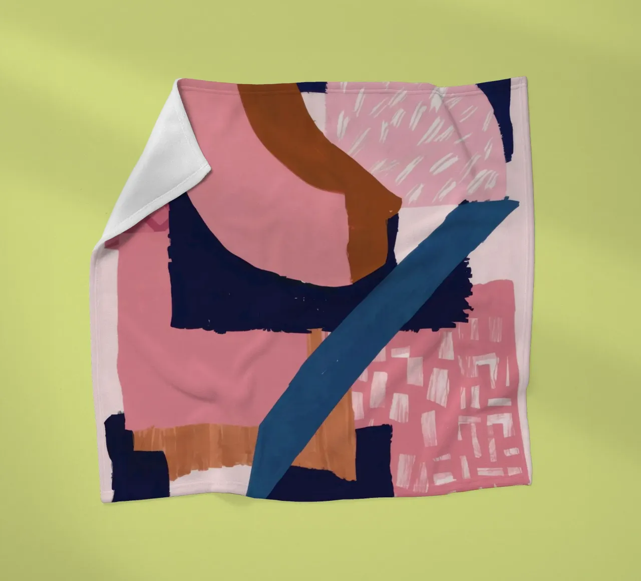 Bold Shape Composition fleece blanket by Solace Light