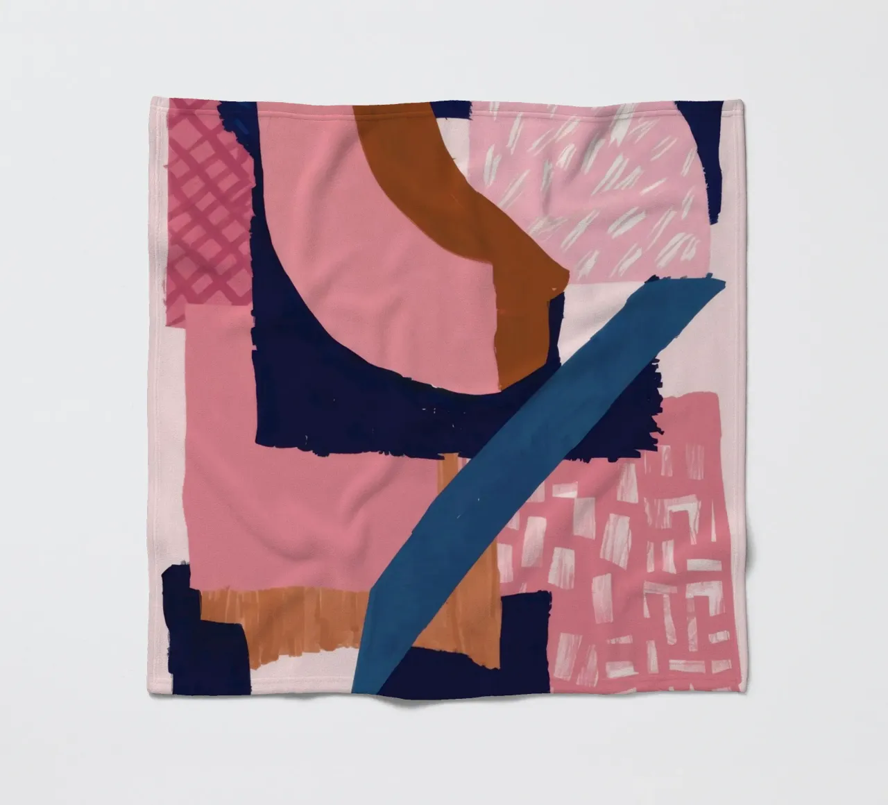 Bold Shape Composition fleece blanket by Solace Light