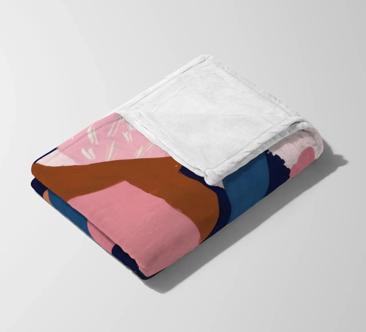 Bold Shape Composition fleece blanket by Solace Light