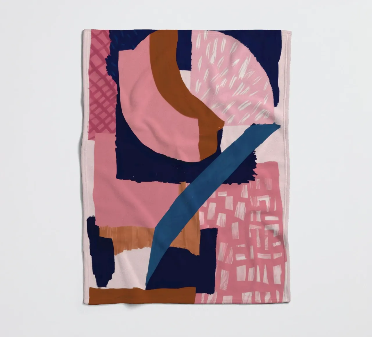 Bold Shape Composition fleece blanket by Solace Light