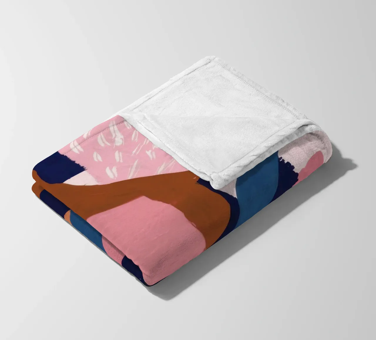 Bold Shape Composition fleece blanket by Solace Light