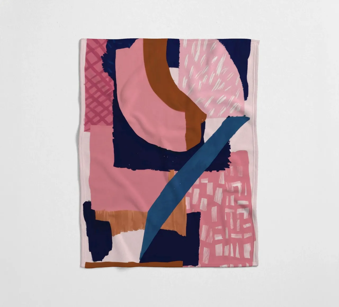 Bold Shape Composition fleece blanket by Solace Light