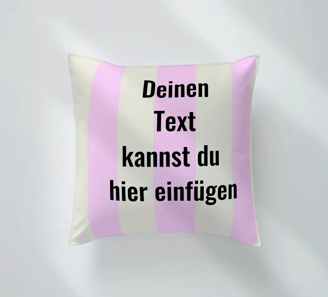 Deinen Text hier (frei wählbar) cuscino da Hej Ibiza by Ute Arnold