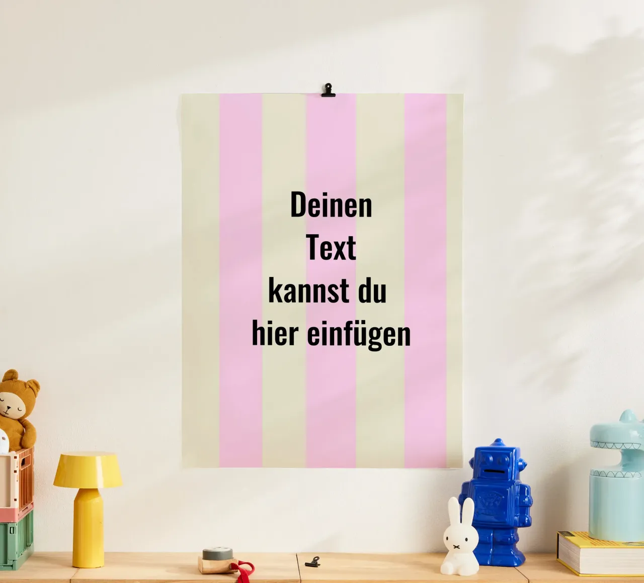 Deinen Text hier (frei wählbar) Poster von Hej Ibiza by Ute Arnold