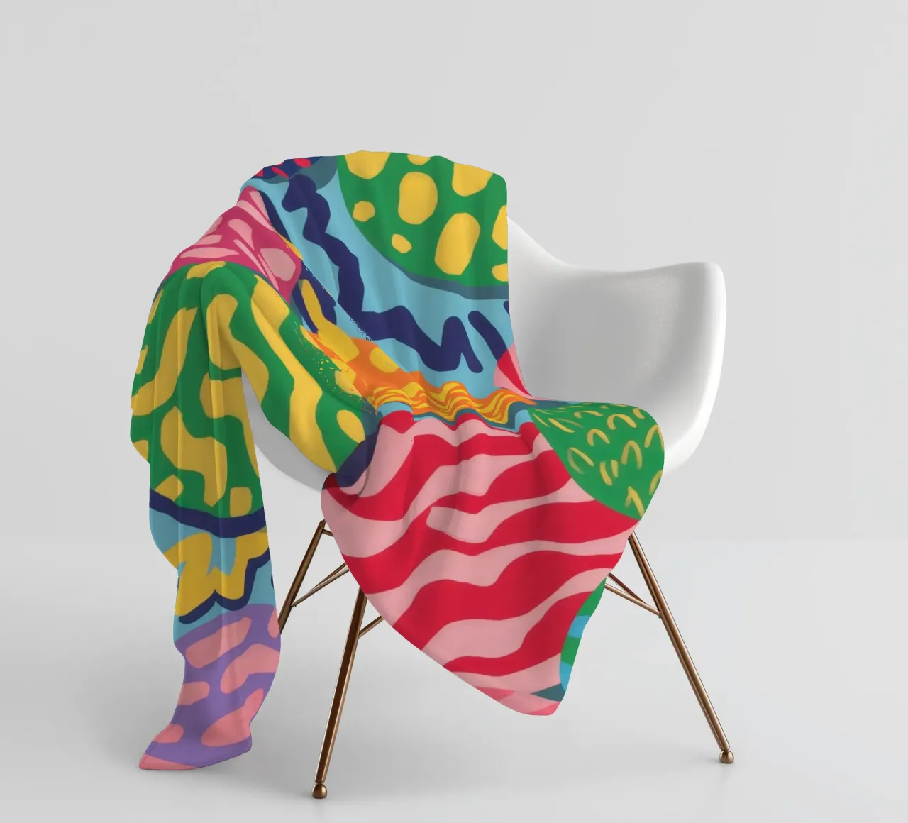 Levendige Orbs met structuur fleecedeken van Solace Light