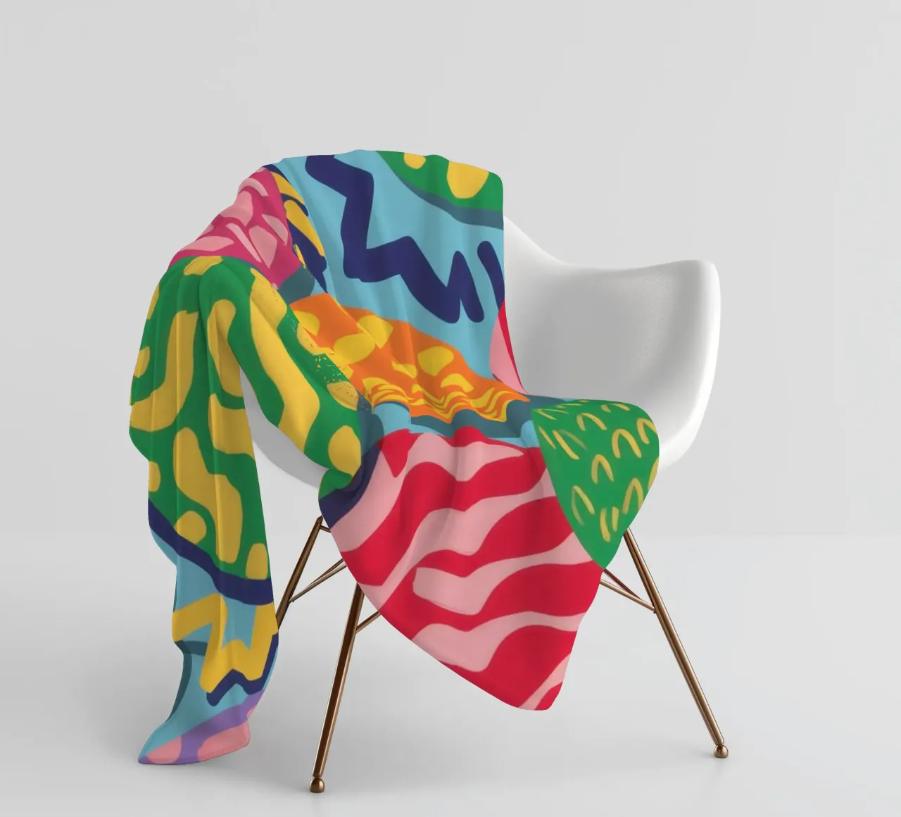 Levendige Orbs met structuur fleecedeken van Solace Light