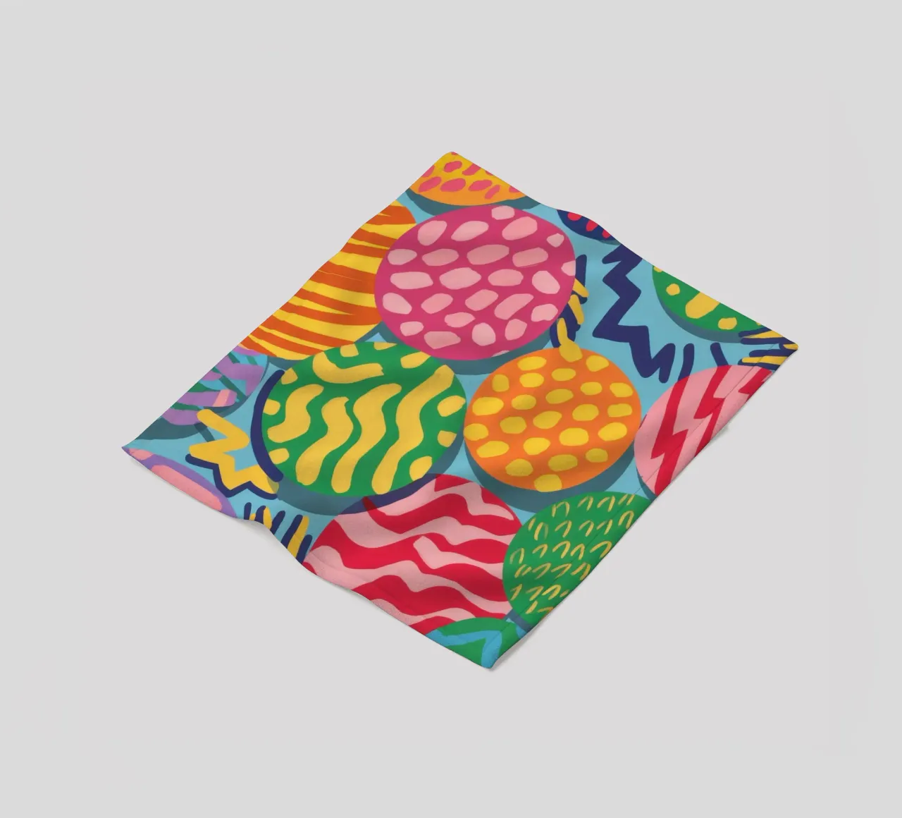 Levendige Orbs met structuur fleecedeken van Solace Light