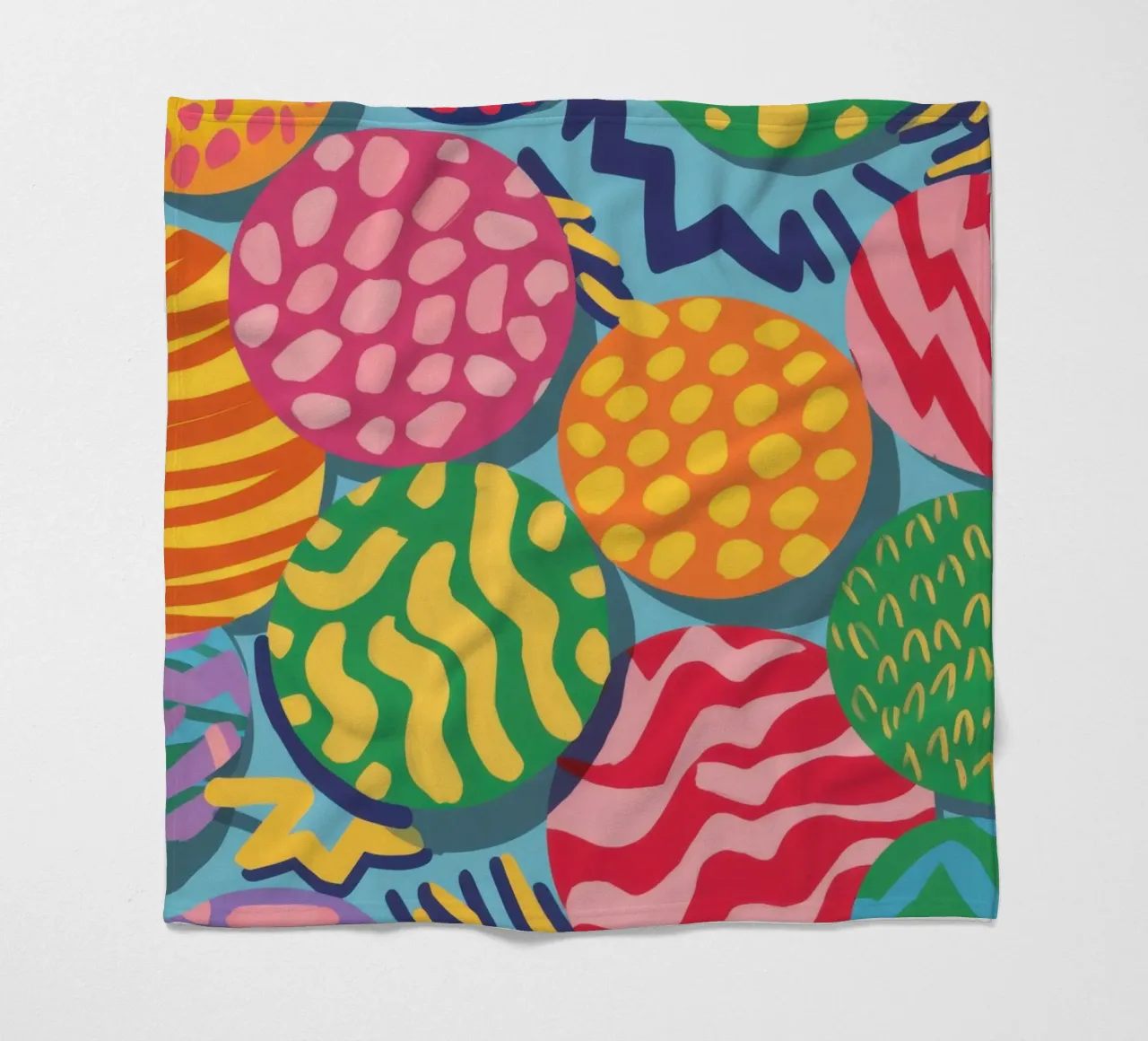 Levendige Orbs met structuur fleecedeken van Solace Light