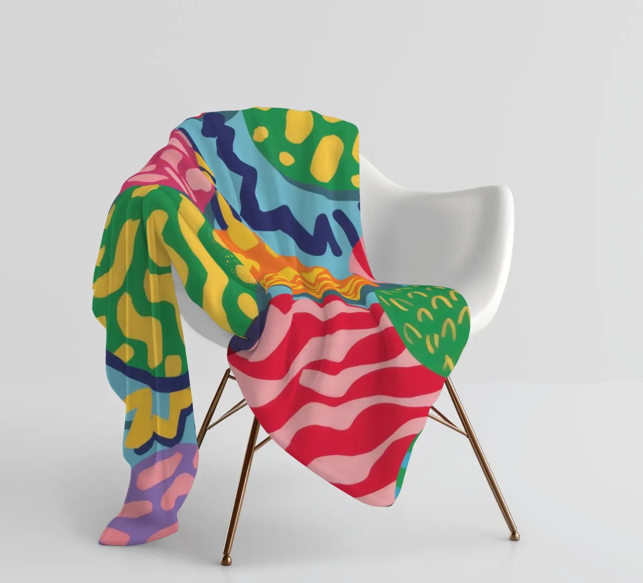 Levendige Orbs met structuur fleecedeken van Solace Light