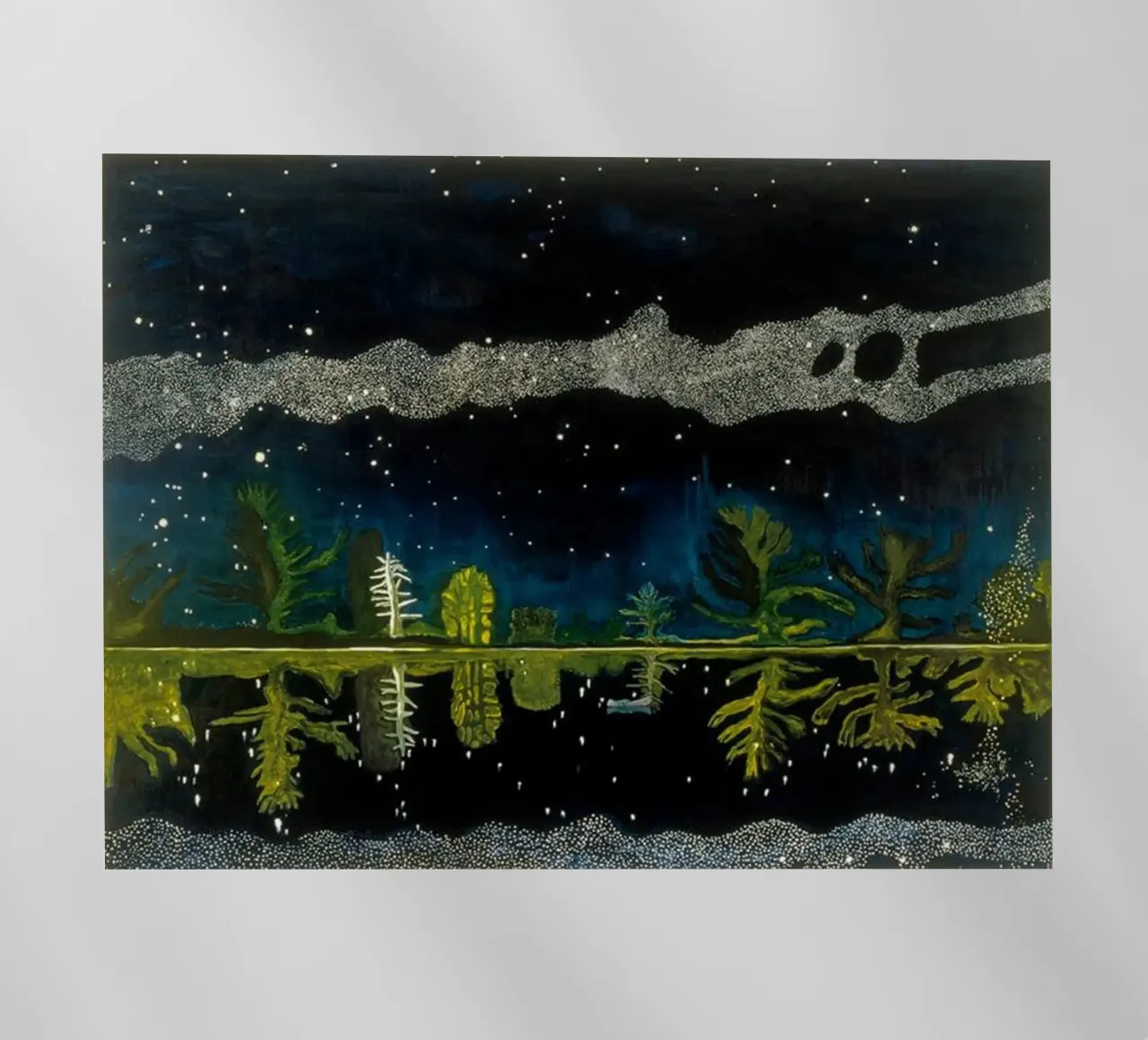 Peter Doig Via Lattea pellicola backlit da Riley Art Studio