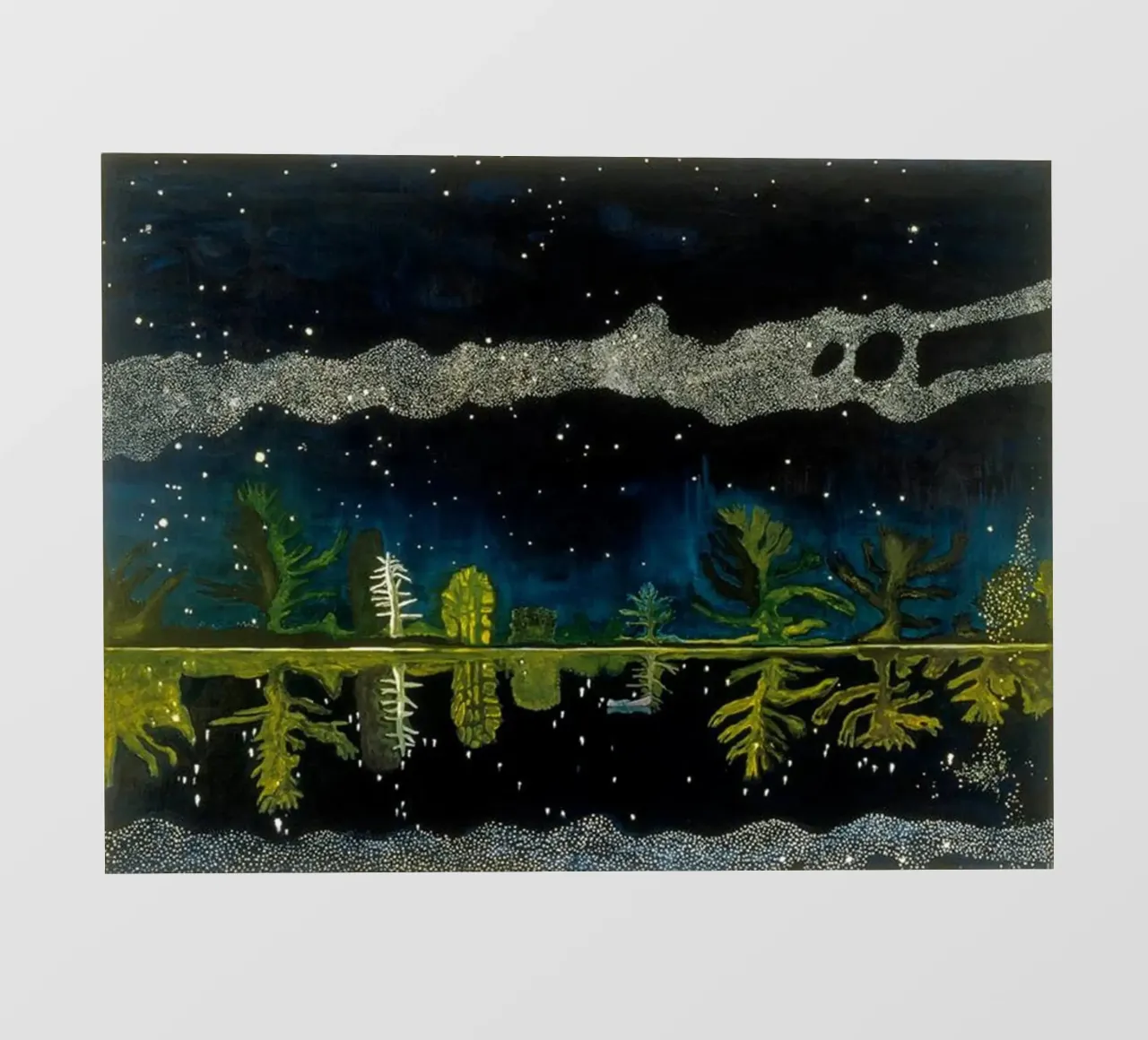 Peter Doig Via Lattea telo in pvc da Riley Art Studio