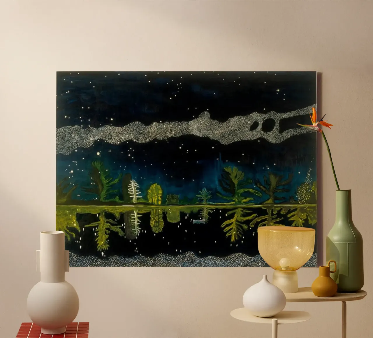 Peter Doig Via Lattea tela da Riley Art Studio