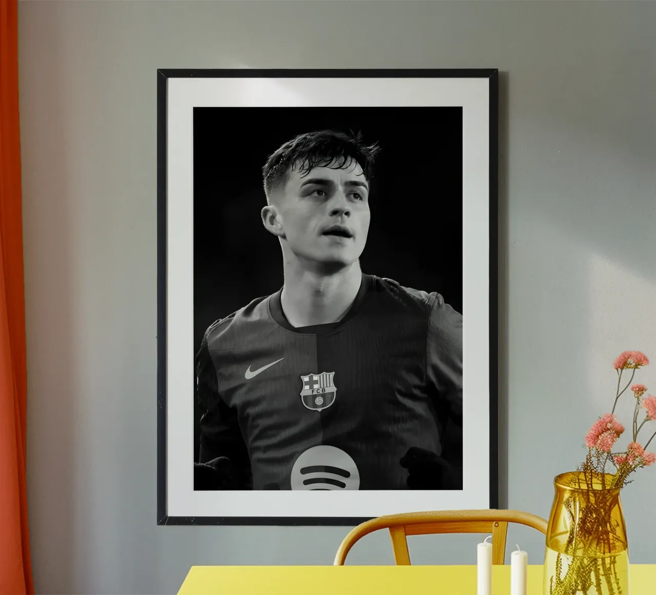 Pedri poster da Black White Poster