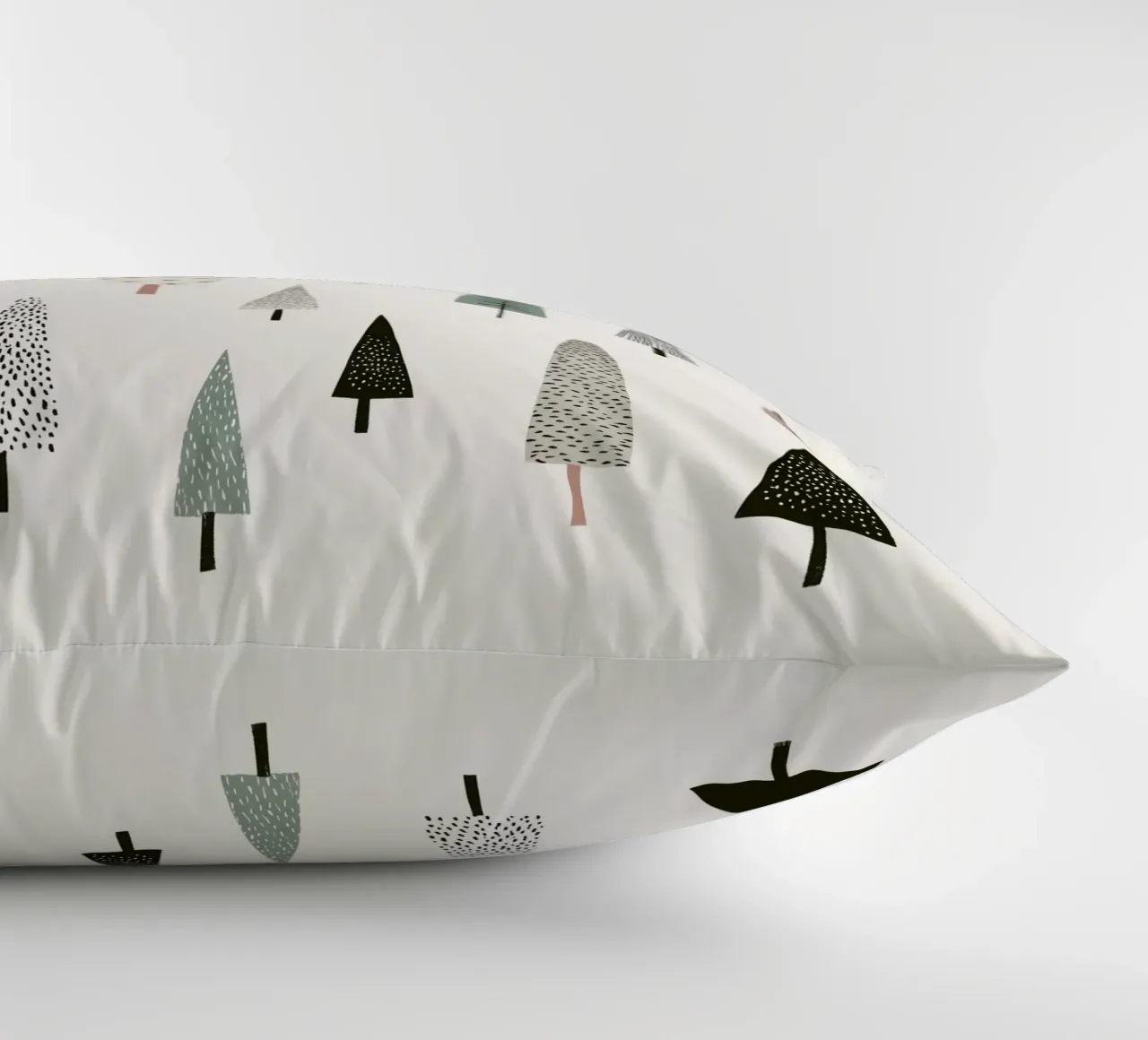 Winter tree landscape coussin de color&shape