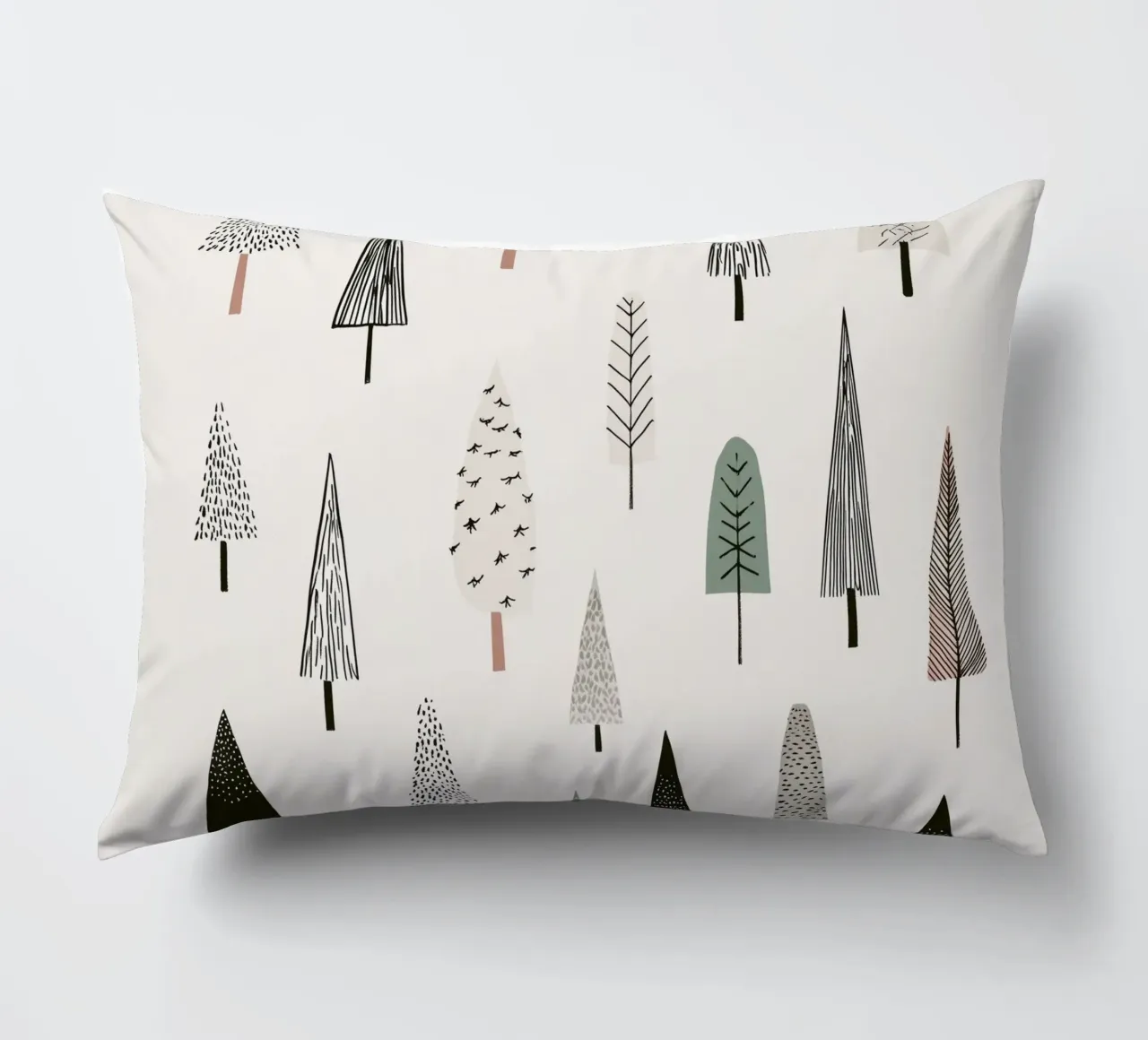 Winter tree landscape coussin de color&shape