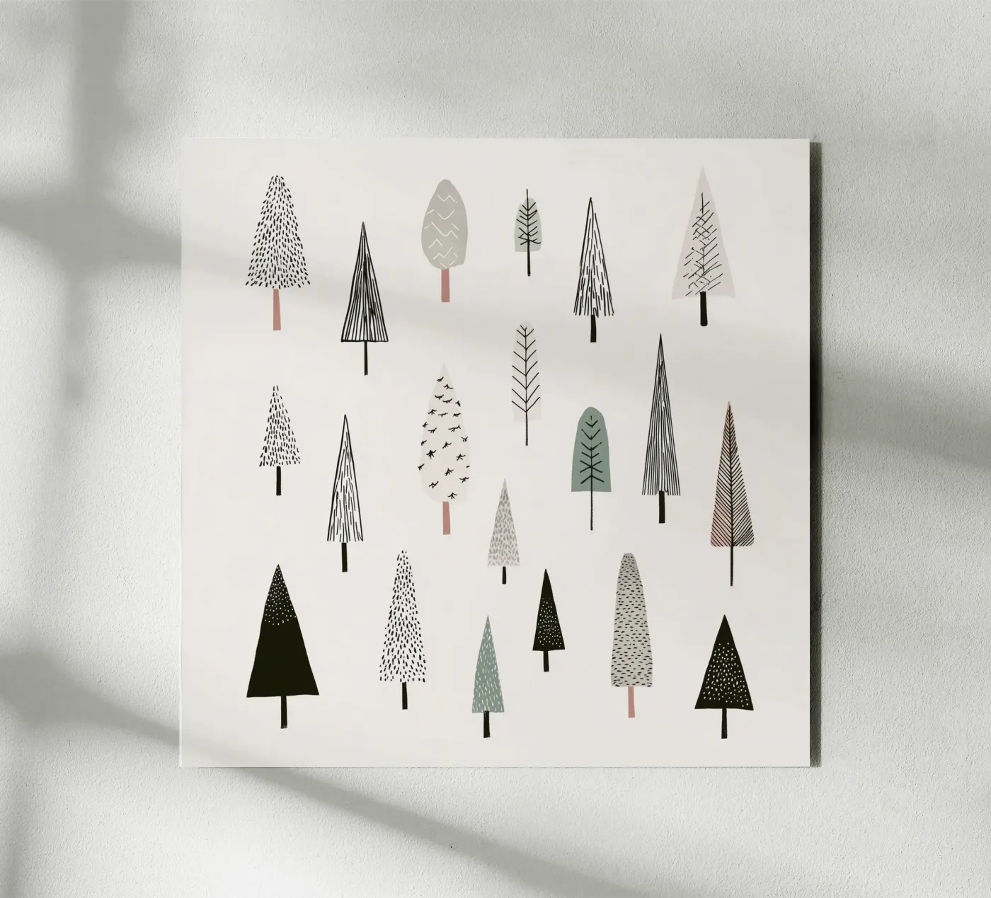 Winter Baumlandschaft Alu-Dibond von color&shape