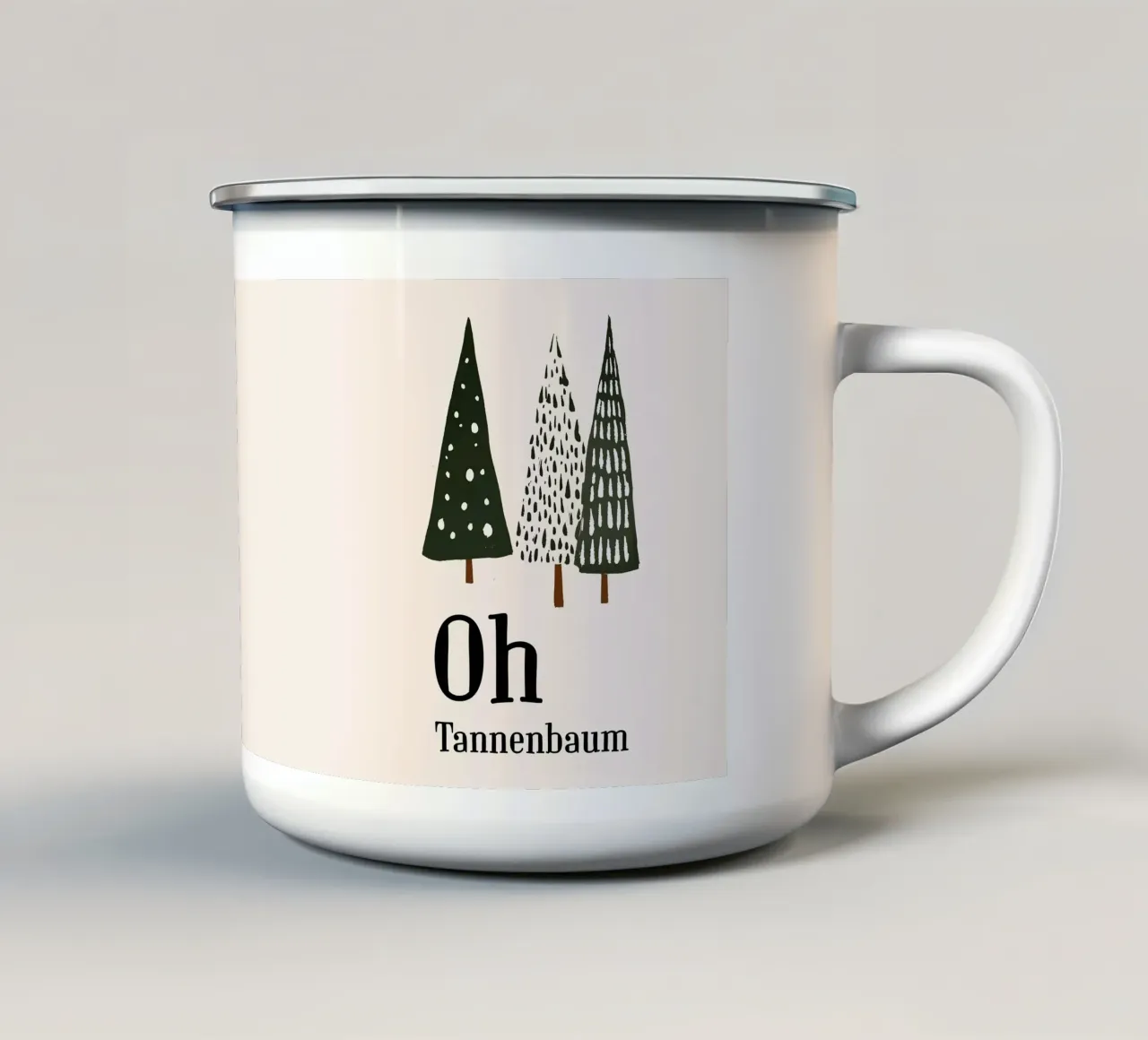 Oh albero di Natale 01 tazza in smalto da color&shape