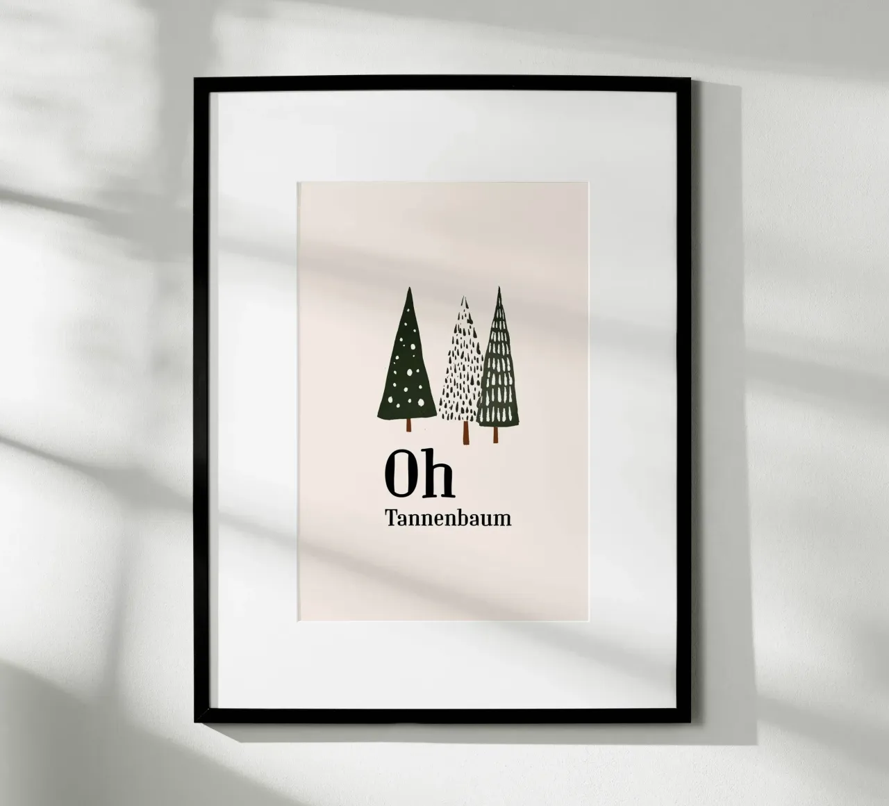 Oh Tannenbaum 01 poster de color&shape