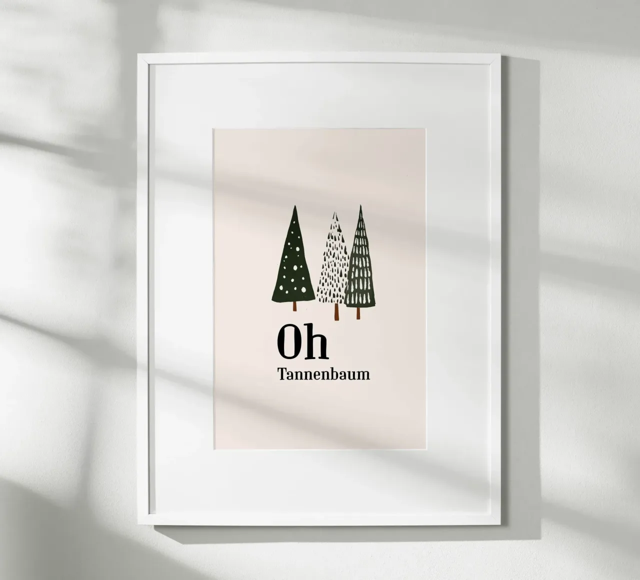 Oh Tannenbaum 01 poster de color&shape