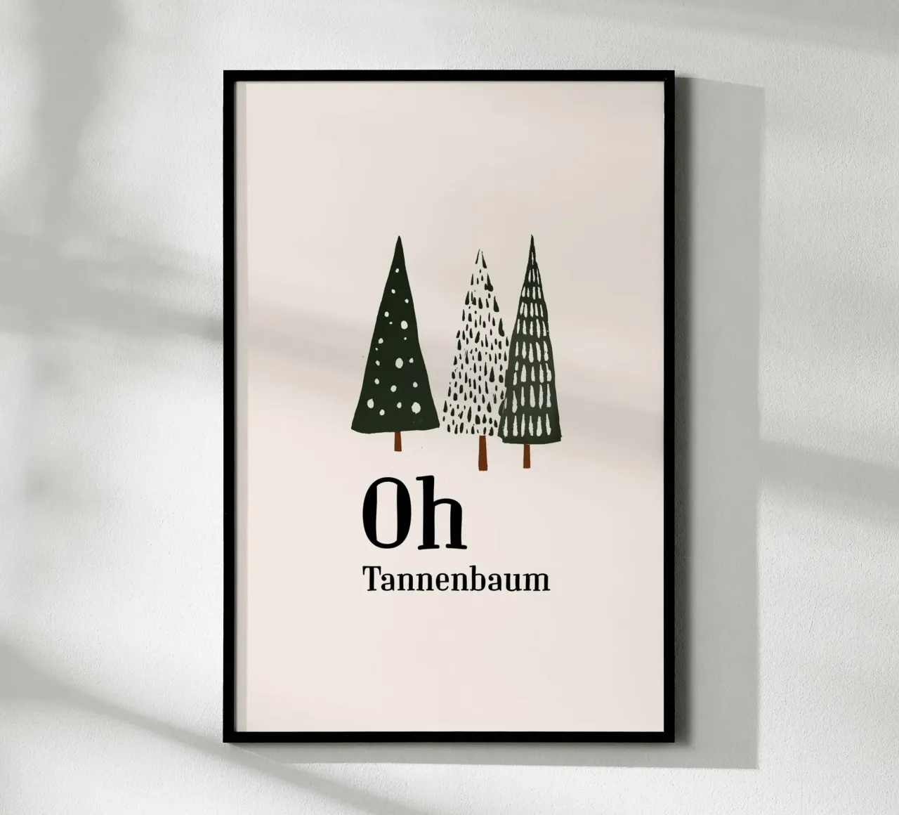 Oh Tannenbaum 01 poster de color&shape