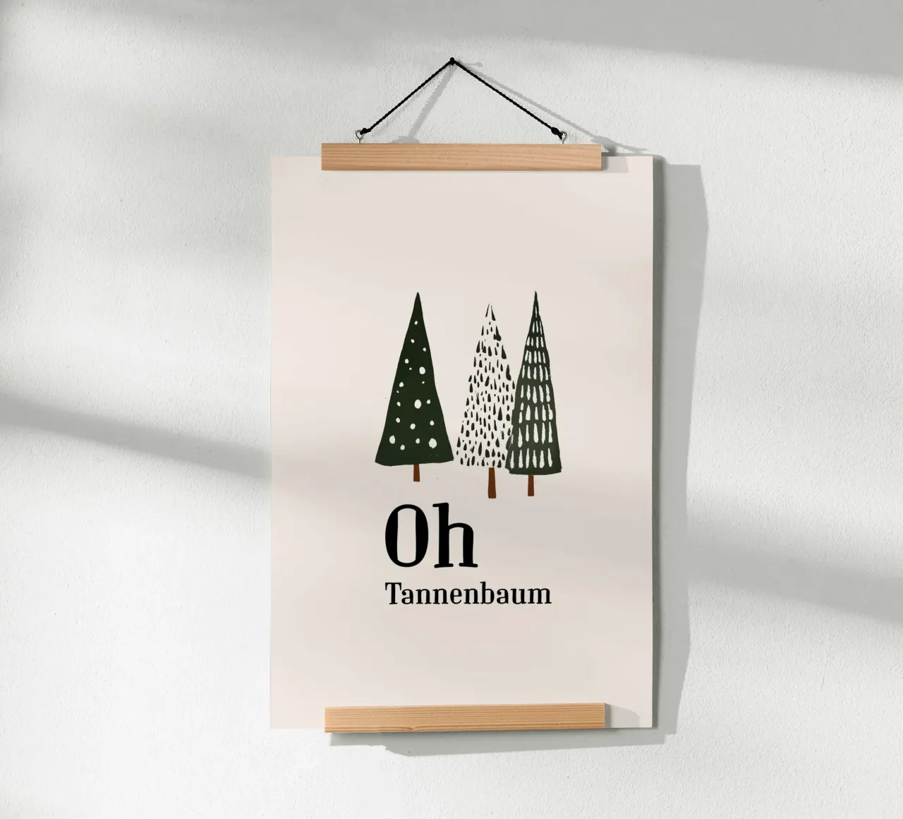 Oh Tannenbaum 01 poster de color&shape