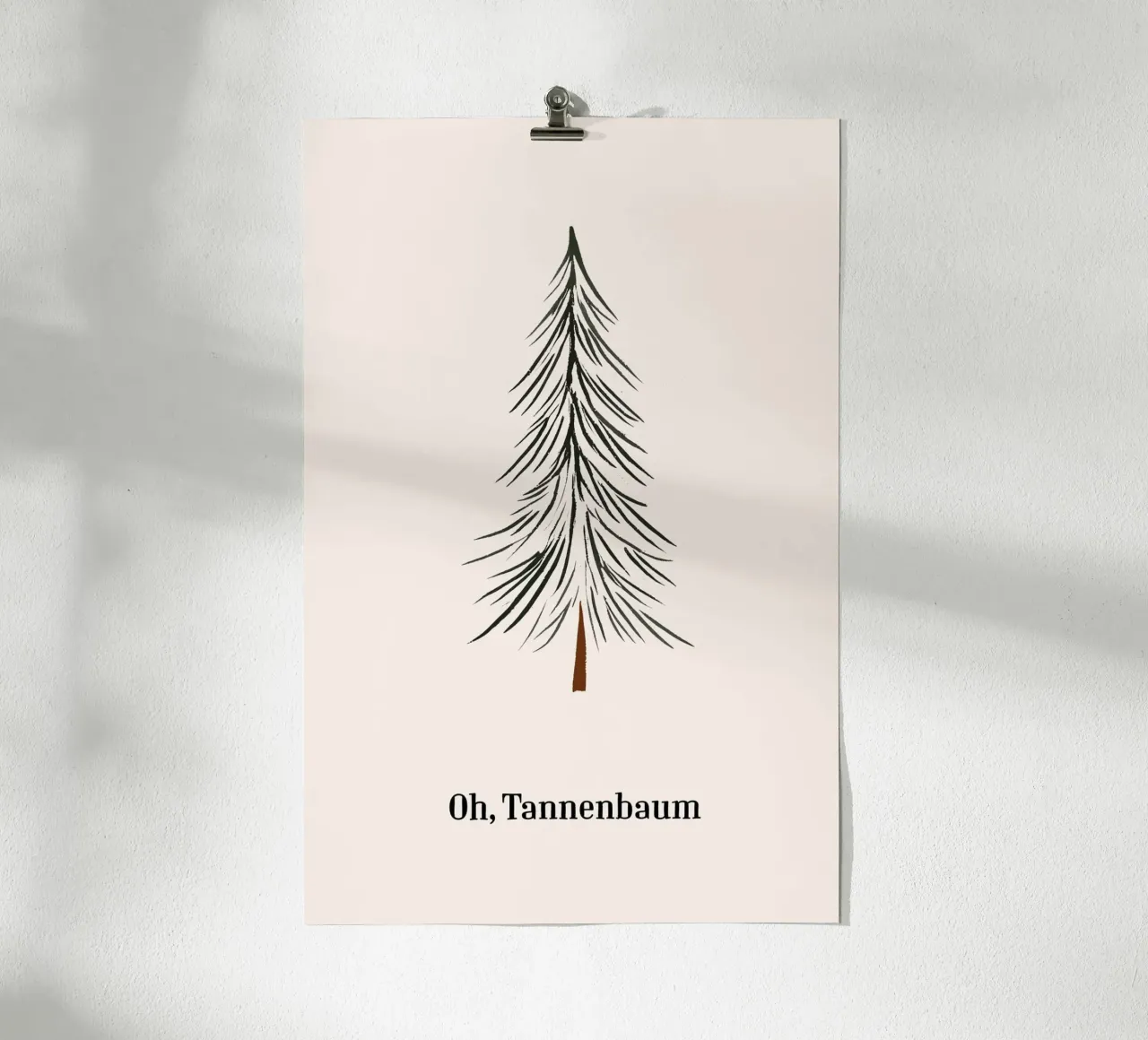 Oh Sapin 03 poster de color&shape