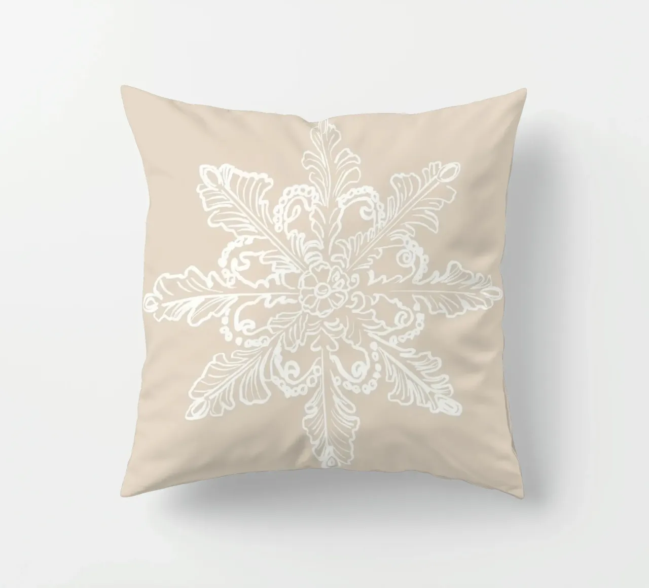 Snowflake (White) cuscino da treechild