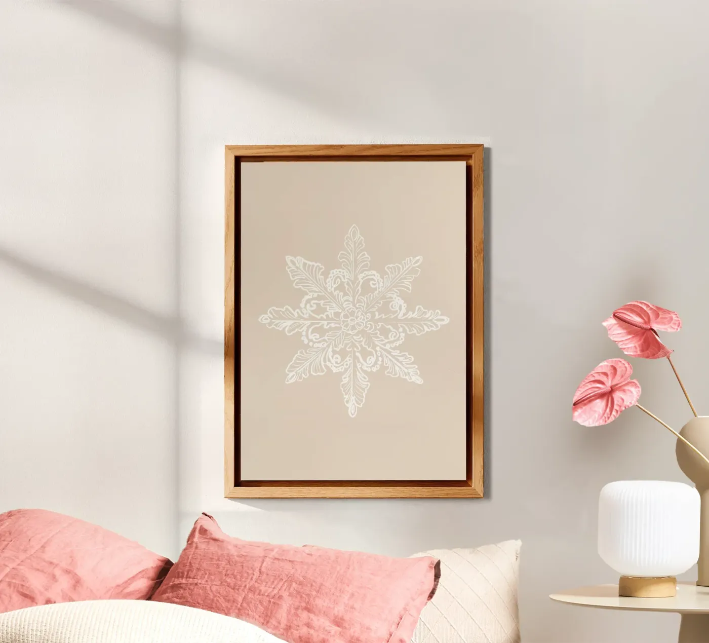 Snowflake (White) alluminio dibond da treechild