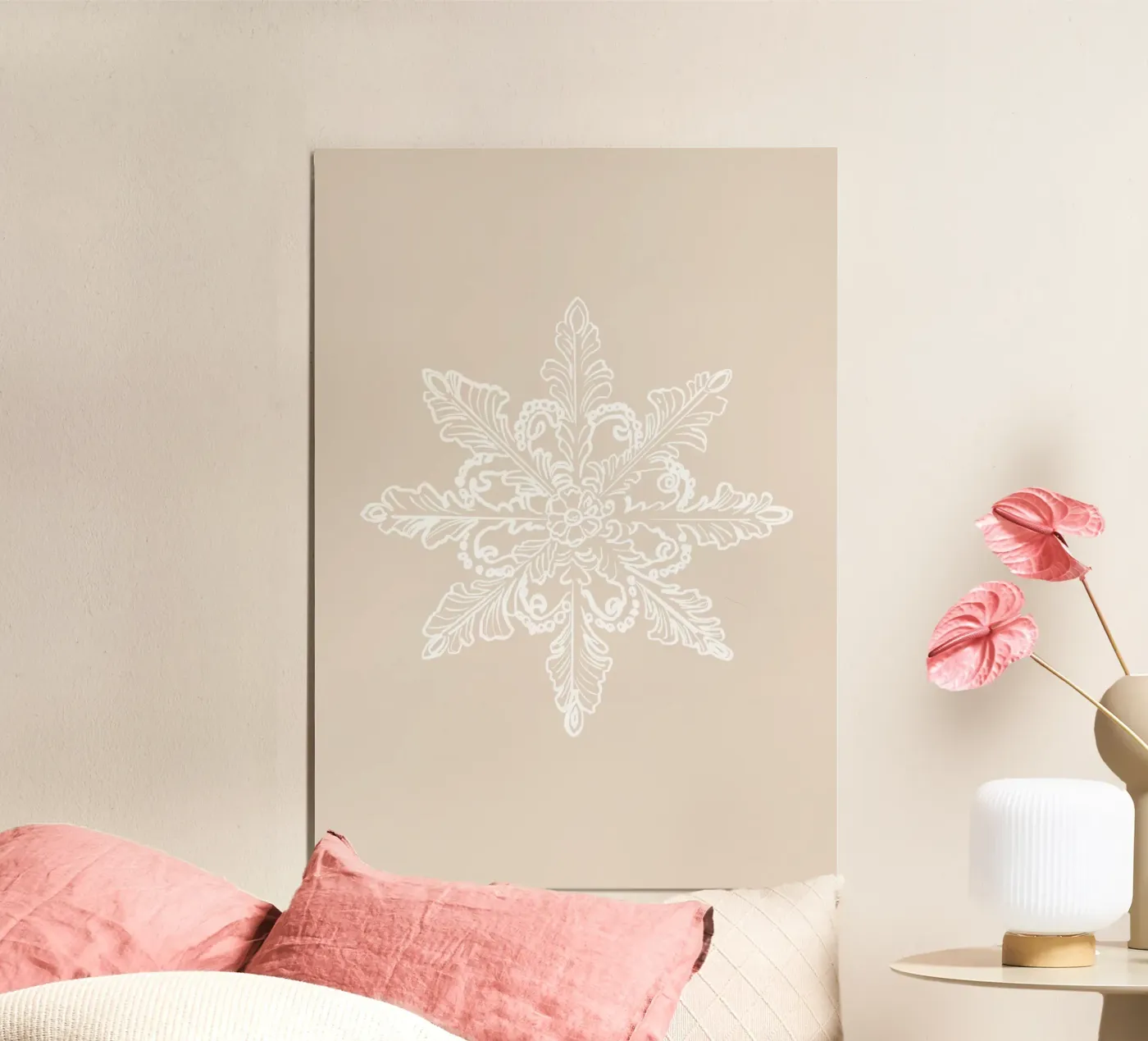 Snowflake (White) alluminio dibond da treechild