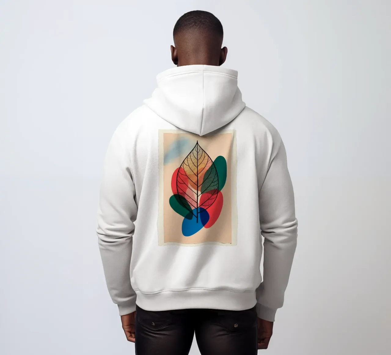 Nature retro color felpa con cappuccio da dinem