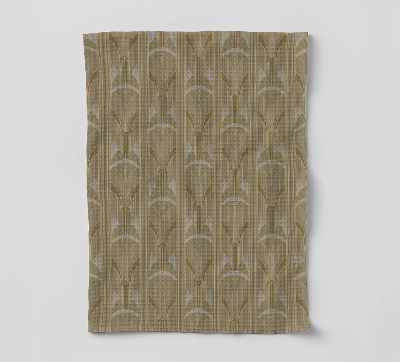 Art Deco Intertwined Architectural Arcs - Caramel Toffee canovaccio da cucina da Art Deco Symposium