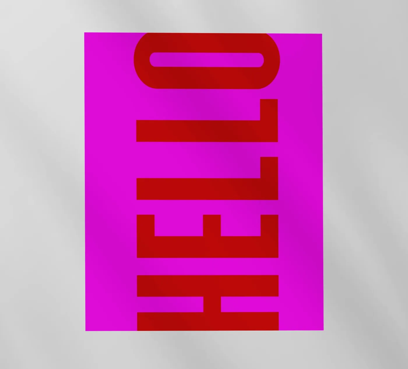 HELLO pellicola backlit da Typografik