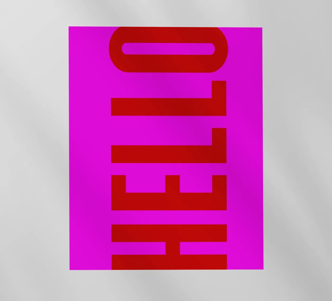 HELLO pellicola backlit da Typografik