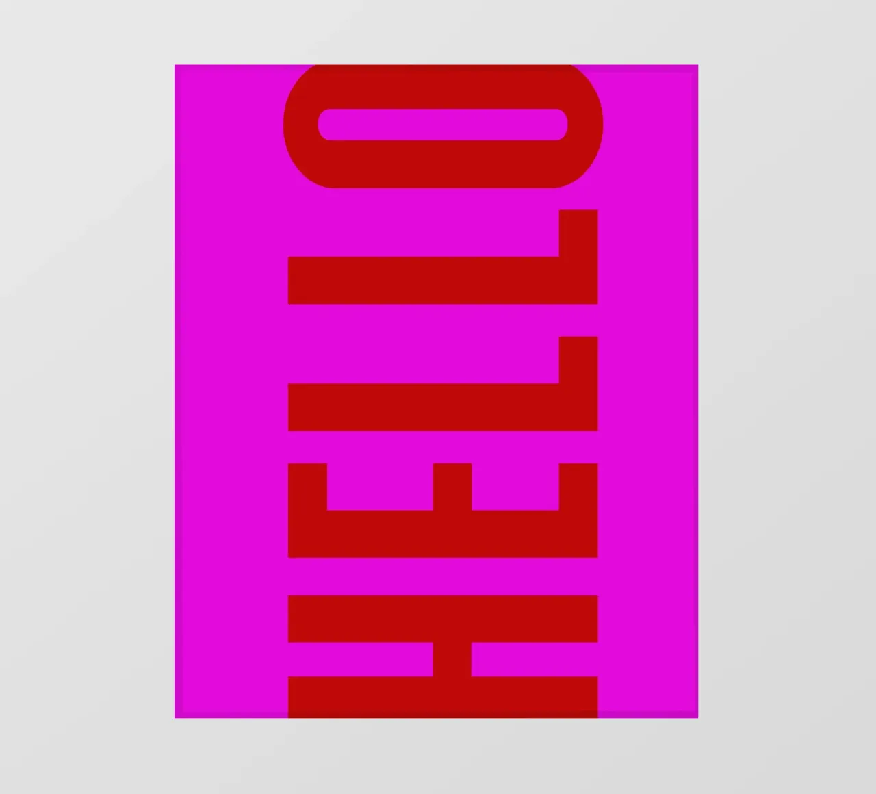 HELLO pellicola backlit da UrbanART