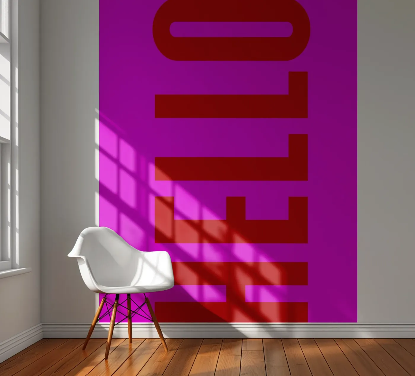 HELLO fotobehang van Typografik