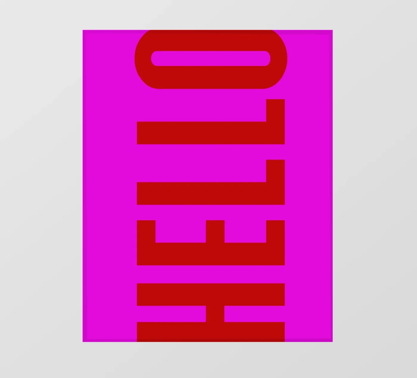 HELLO fotobehang van Typografik