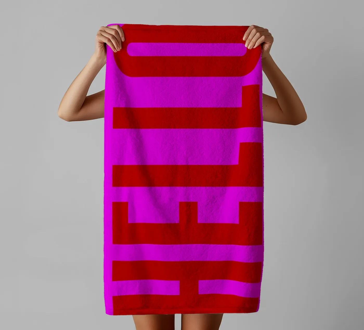 HELLO badhanddoek van Typografik