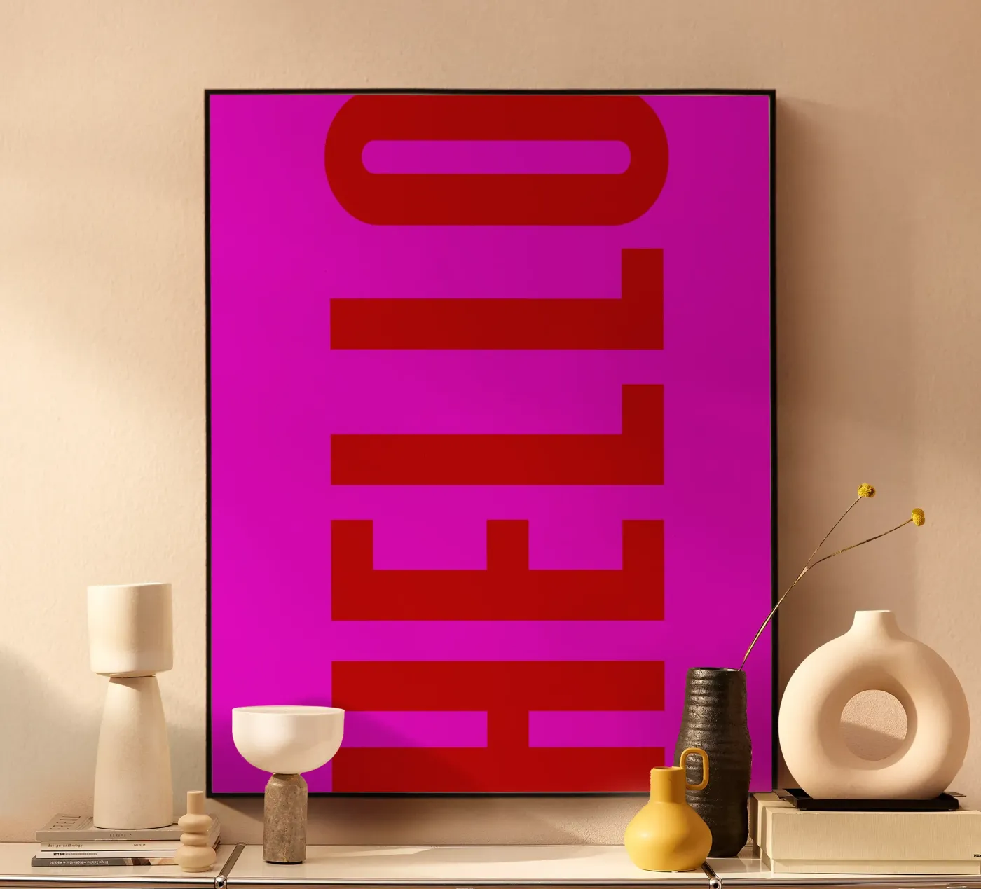 HELLO acryl van Typografik