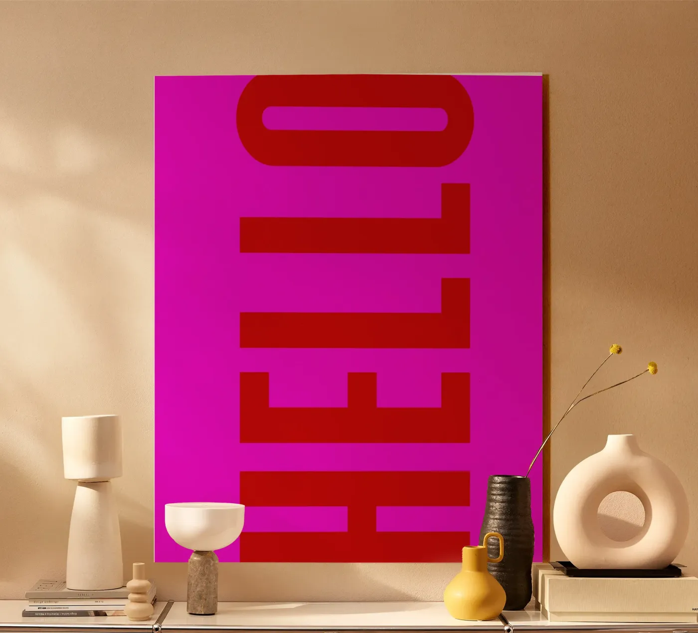 HELLO plexiglas de Typografik