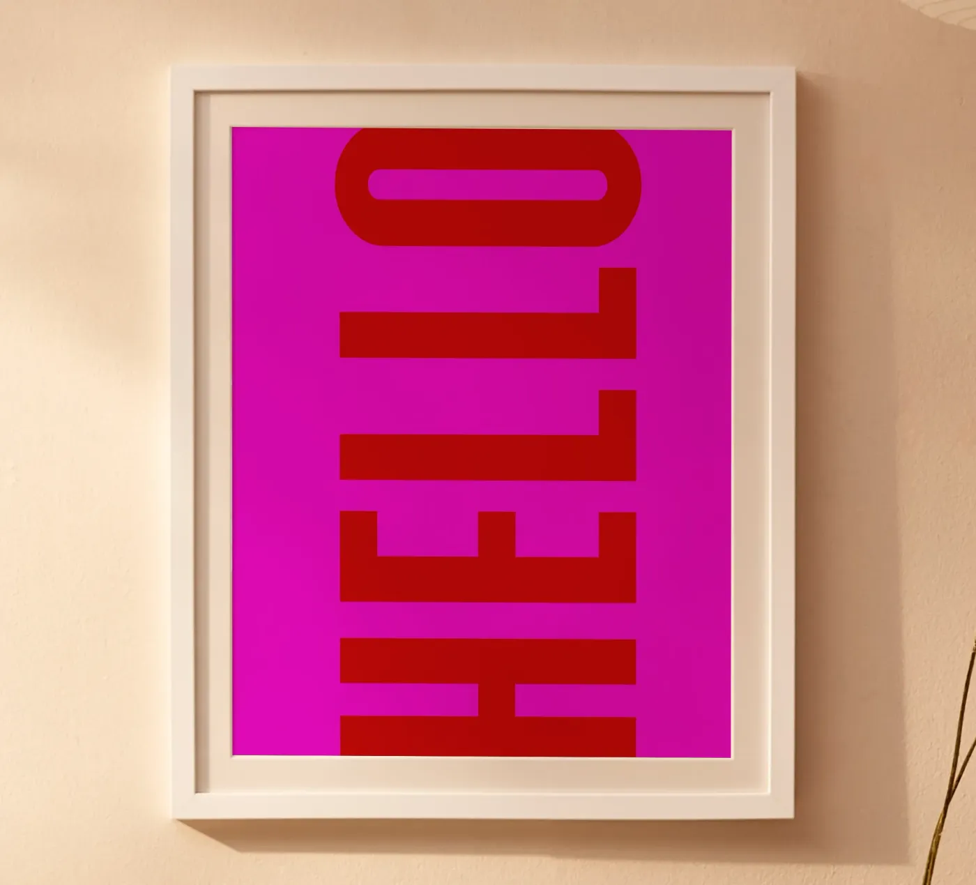 HELLO poster van Typografik