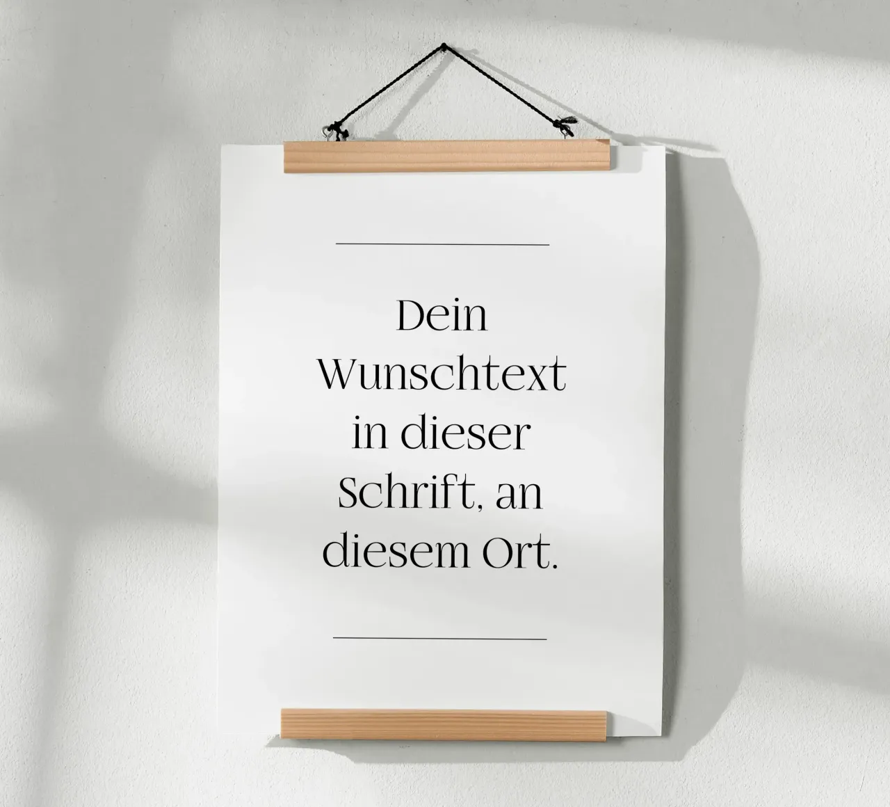 Wunschtext in schwarz weiß mit Linien carta hahnemühle da WORTSPIEL