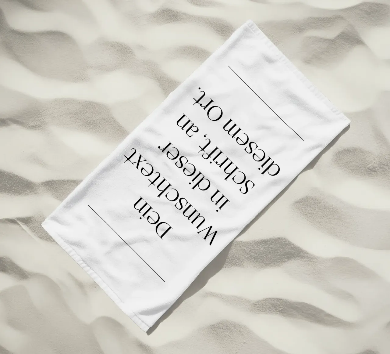 Wunschtext in schwarz weiß mit Linien telo mare da WORTSPIEL